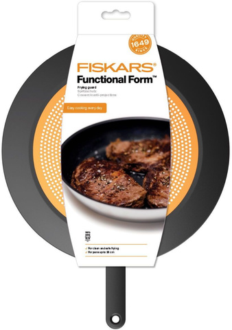 Крышка Fiskars Functional Form 1027305 d=30см крыш.оранжевый руч.черная