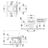 Duravit ME by Starck Унитаз подвесной 570х370  мм безободковый, HygieneFlush для SensoWash, цвет: белый 2579592000