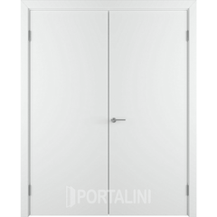 Купить Двустворчатая дверь эмаль VFD Niuta Polar белая глухая