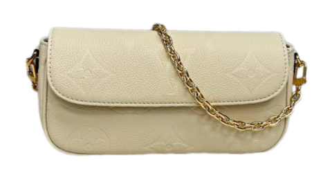 Кошелек Louis Vuitton Ivy на цепочке кремовый