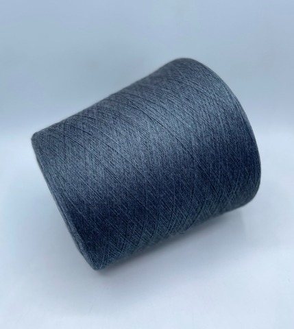 Folco (пр.Италия). 2/28 1400м/100гр, 50% меринос, 50% акрил, цвет-Графит,меланж с голубым подтоном (516/727), арт.34161