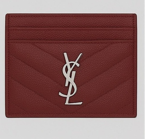 Держатель для карт Saint Laurent CASSANDRE MATELASSÉ GRAIN DE POUDRE
