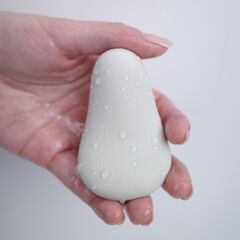 Серый вибромассажёр Opal - 