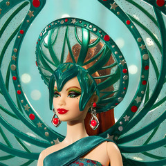 Барби Боб Маки 2024 Праздничный Ангел Зелёный