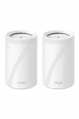 Бесшовный Mesh роутер TP-Link Deco BE65 Pro BE11000 100/1000/2500/5000BASE-T белый (упак.:2шт)