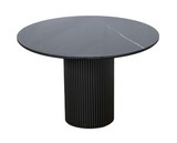 Стол DUBAI 100 Portrait Black gloss / black velvet