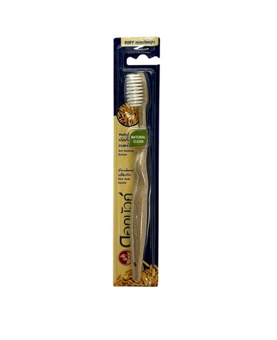 Зубная щётка, мягкая, NATURAL CLEAN Toothbrush, Twin Lotus