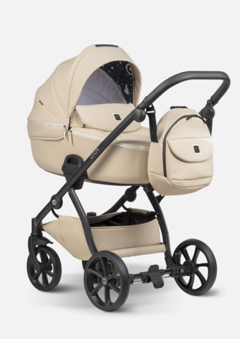 Tutis Коляска 2 в 1 UNO 5+ Leather Black Sesame