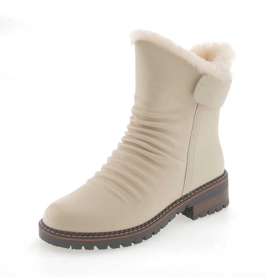 Ботильоны женские BONAVI 25-ZBE18-4-311 молочные