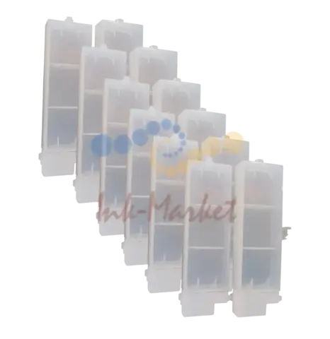 Комплект перезаправляемых картриджей для Canon imagePROGRAF iPF6400 (PFI-206, PFI-207) без чипов 12 шт (260 мл)