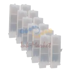 Комплект перезаправляемых картриджей для Canon imagePROGRAF iPF6400 (PFI-206, PFI-207) без чипов 12 шт (260 мл)