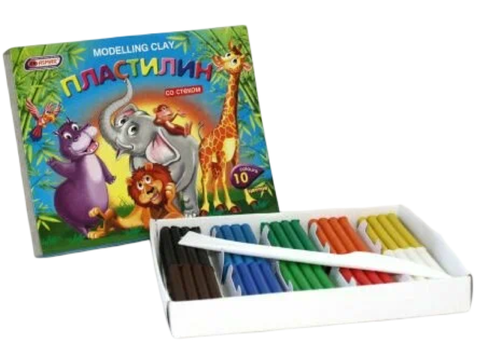 ПЛАСТИЛИН МИНИ 10 цветов 150гр. 