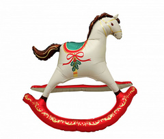 К Фигура напольная, Лошадка-Качалка, Сатин, 43''/109 см, 1 шт. (в упаковке)