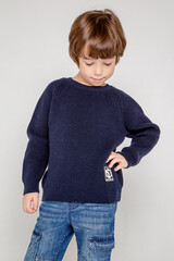 джемпер  для мальчика  КВ 30123/ш/темно-синий