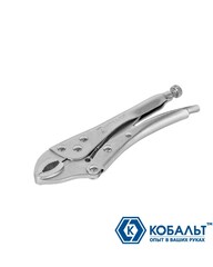Клещи зажимные КОБАЛЬТ полукруглые губки, 180 мм (244-247)