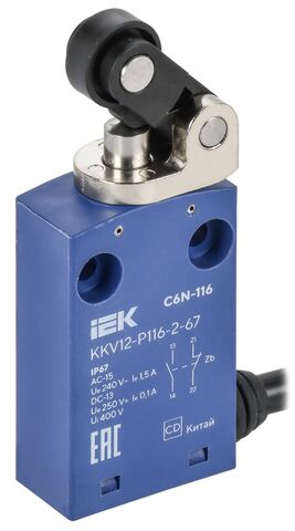 Выкл. конц. C6N-116 толк. с рыч. рол. прав. IP67 IEK