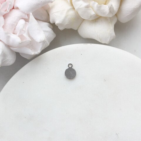 УЦЕНКА!!! Подвеска Монетка 8*6 мм, родий, У098