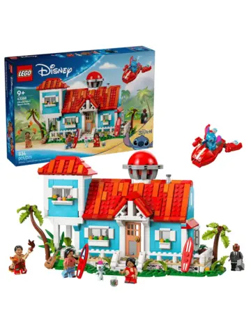 Конструктор Disney 43268 Пляжный домик Лило и Стича