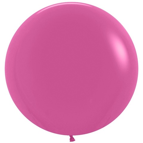 Большой шар гигант, латексный, розовый фуше, 61 см