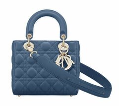 Сумка Dior Lady Dior My Abcdior, модель маленького формата синий