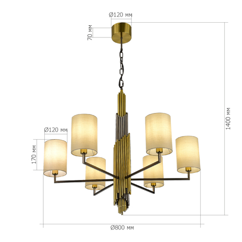 Светильник подвесной ST Luce Gloria SL1638.303.06