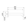 Palazzani IF115_80 Встроенный смеситель для душа + дивертер + душевой гарнитур + излив