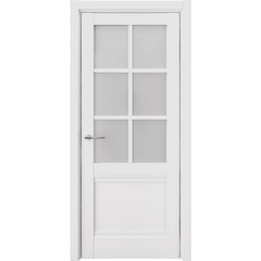 Межкомнатная дверь Киото белый со стеклом