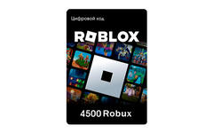 Карта пополнения Roblox: 4500 robux [Цифровая версия] (для ПК, цифровой код доступа)