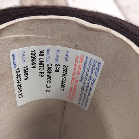 Меринос ZEGNA BARUFFA CASHWOOL 2/48 горький шоколад