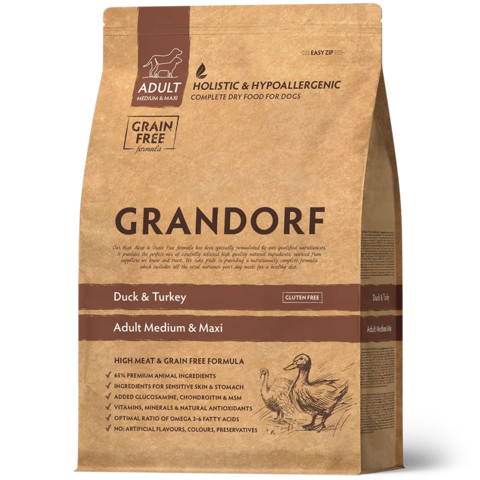 GRANDORF Утка с индейкой Для средних и крупных пород