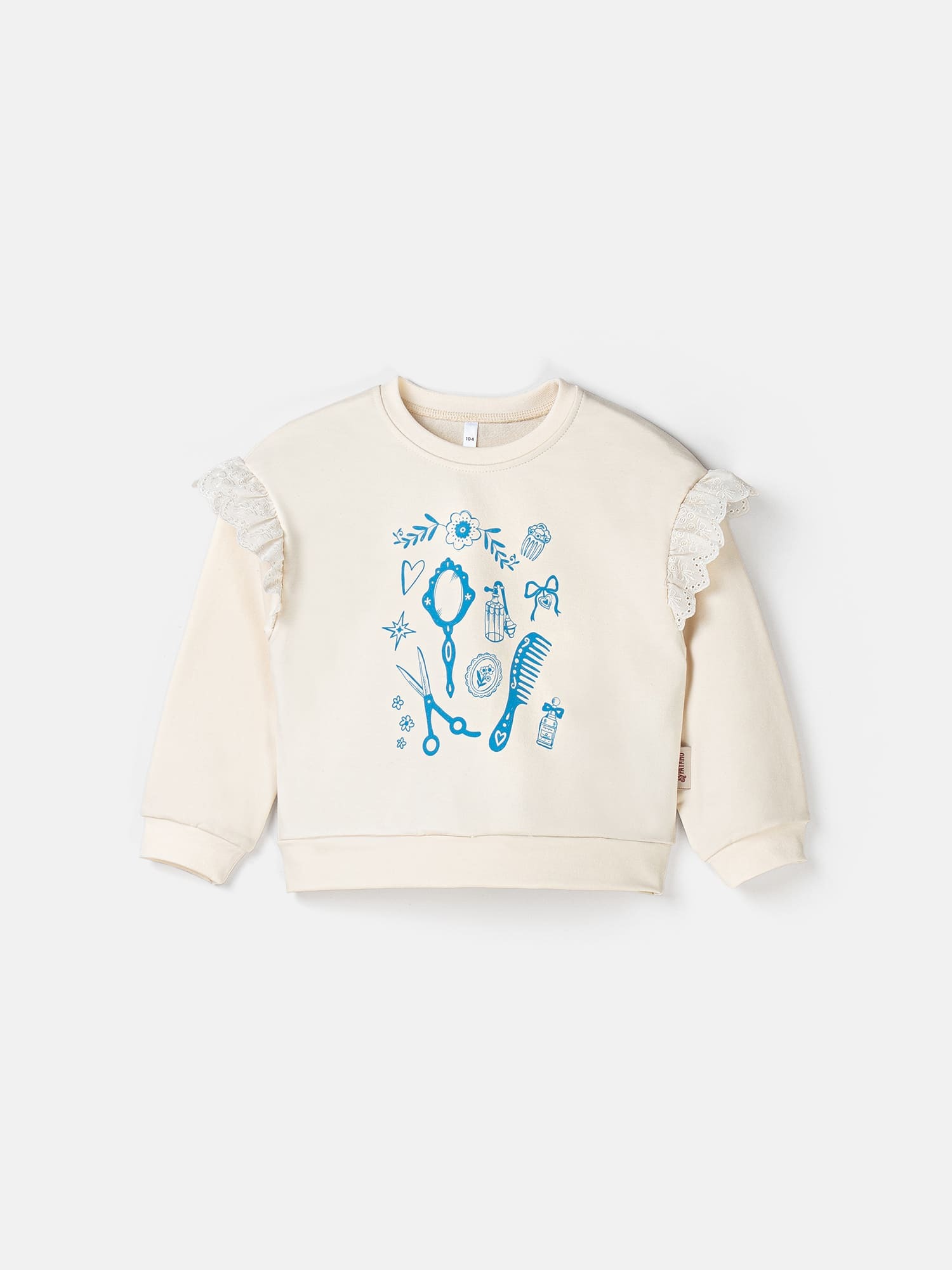 свитшот с рюшей "куколка"  по акции