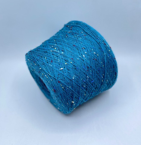 Filati Venezia (пр.Италия),art-Calzetteria Bottonato, 4/16 400/100гр, 75%Меринос, 25%Полиамид, цвет-Темная бирюза,твидовый, арт-36637