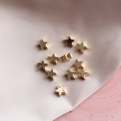 УЦЕНКА!!! Разделители бусин в форме звезды 6 мм, позолоченные 8 штук У055