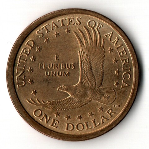 1 доллар США - Сакагавея-Индианка 2001 год - Парящий орел