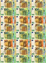 Вафельная картинка Евро, 6.5*3.5 см