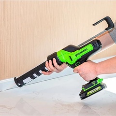 Пистолет для герметика Greenworks G24CAUK2 24V аккумуляторный, с АКБ 2 А/ч и ЗУ