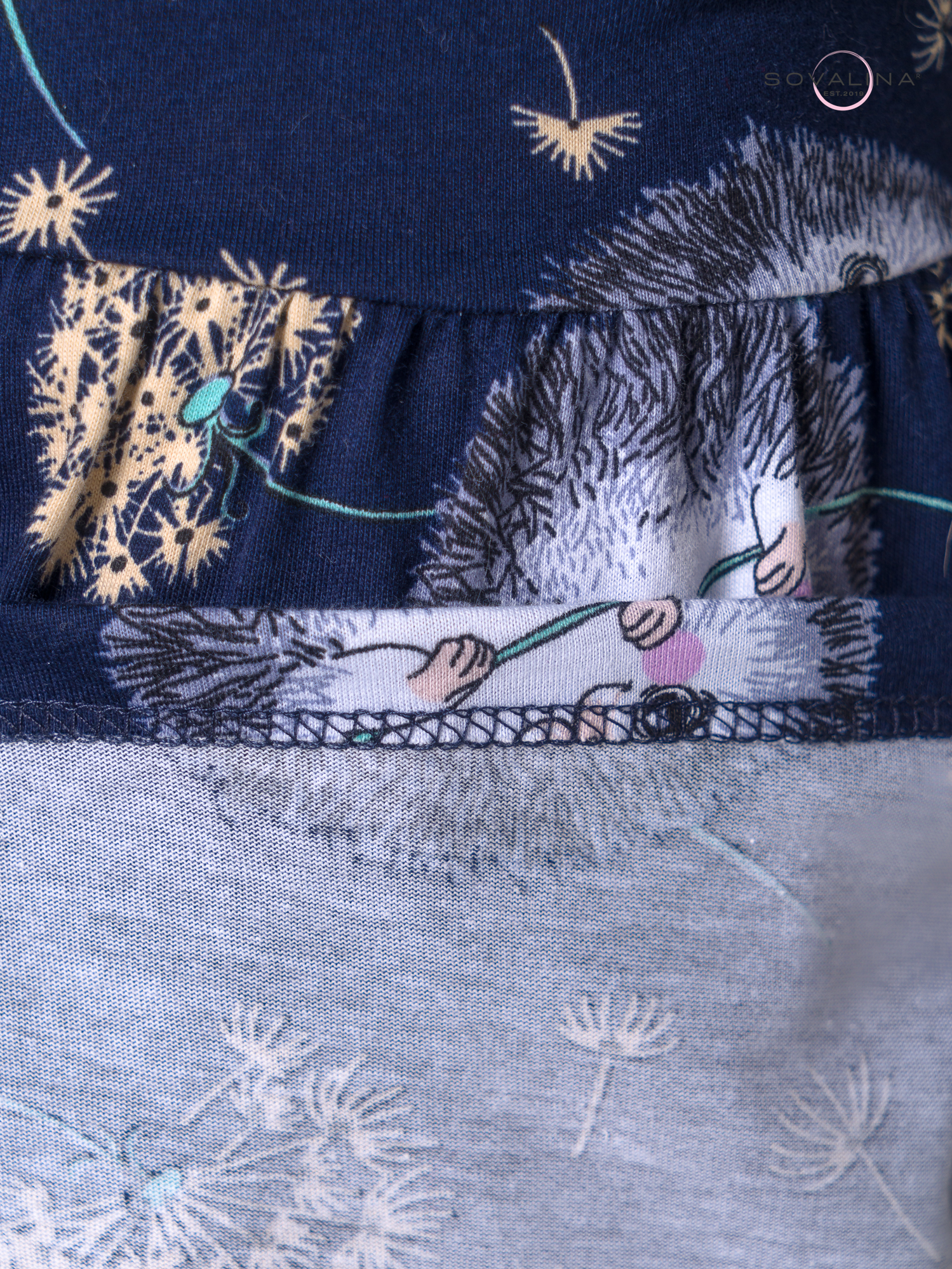 Платье Аленка к/р SG ежик с одуванчиком