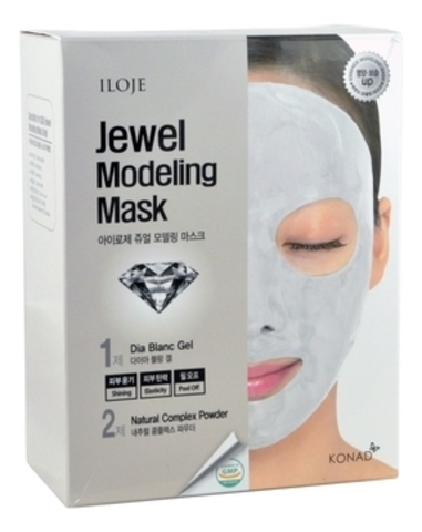 Моделирующая маска для лица с алмазной пудрой Iloje Jewel Modeling Mask Dia Blanc