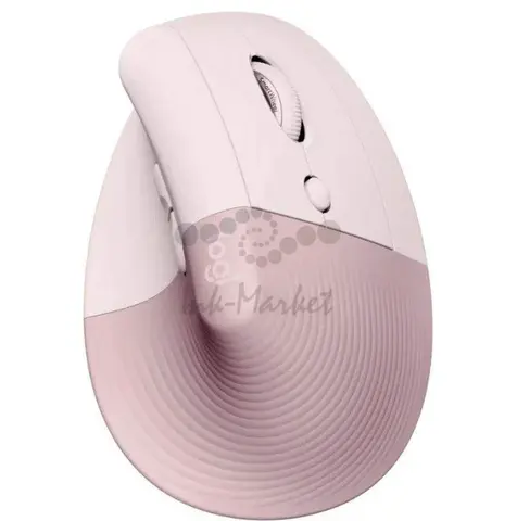 Мышь вертикальная Logitech Lift Bluetooth, оптическая, беспроводная, USB,  ROSE/DARK ROSE, 400-4000 dpi  910-006478