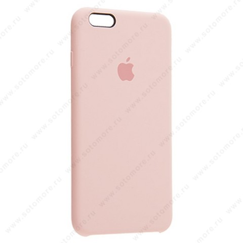 Накладка Silicone Case для Apple iPhone 6s Plus/ 6 Plus светло-розовый