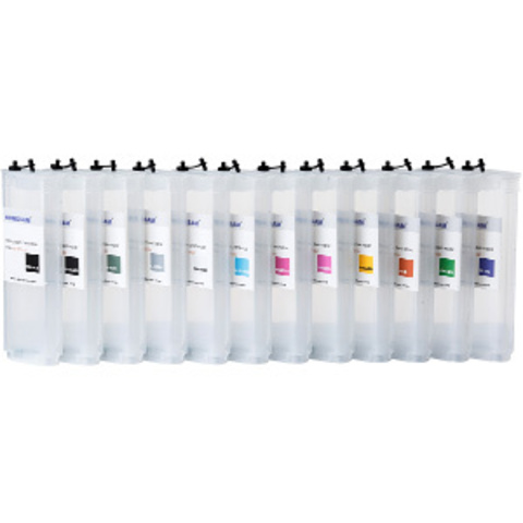 Картриджи заправляемые HP Designjet Z3100 (HP №70). Комплект 12 x 260 мл, с чипами.