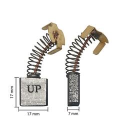 Щетка графитовая UNITED PARTS 7х17х17мм для HITACHI (аналог 999044) (10шт)
