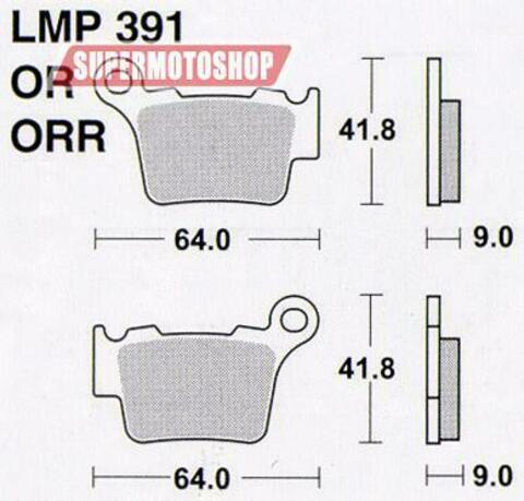 Тормозные колодки премиум класса AP RACING (BREMBO) AP-LMP391 OR