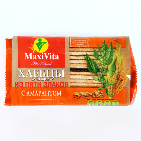 Хлебцы 5 злаков с амарантом Maxi Vita 150 г