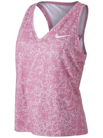 Теннисный топ женский Nike Court Victory Tank Print W - elemental pink/white