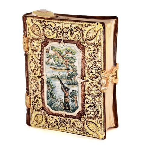 Подарочный цветной штоф с золотом Мудрая книга