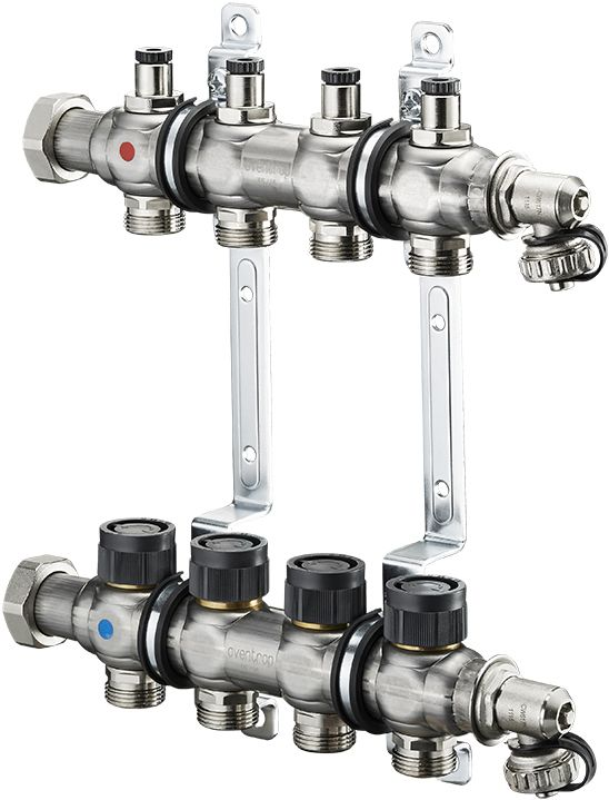 Коллектор Oventrop Multidis SF 1" 1404554 на четыре контура с ...