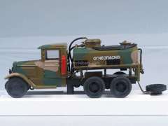 ZIS-6 Gasoline refueling aerodrome with gasoline separator AK camouflage LOMO-AVM 1:43