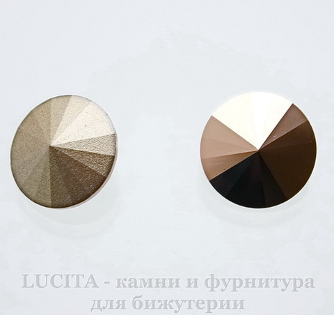 1122 Rivoli Ювелирные стразы Сваровски Crystal Rose Gold (14 мм)
