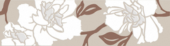 Бордюр Cersanit ПАЛИТРА цветок 200х60х7мм светло-серый (C-PW1A521)
